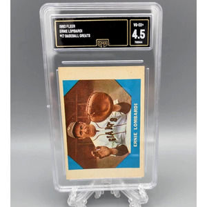 Ernie Lombardi (Schnoz), Baseball Greats #17 Fleer 1961 Graded Baseball Card
